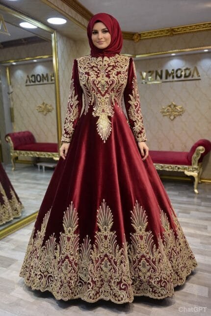 Elmas-bordo-gold-helen-tesettur-kaftan-kina-abiye-elbise