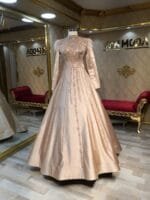 pınar tesettür vizon helen nişan abiye elbise - VznModa pınar-vizon-helen-saten-tesettür-nişan-abiye-elbise