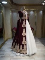 bordo-kınaık-kaftan-abiye-elbise-helen - VznModa bordo-kınaık-kaftan-abiye-elbise-helen