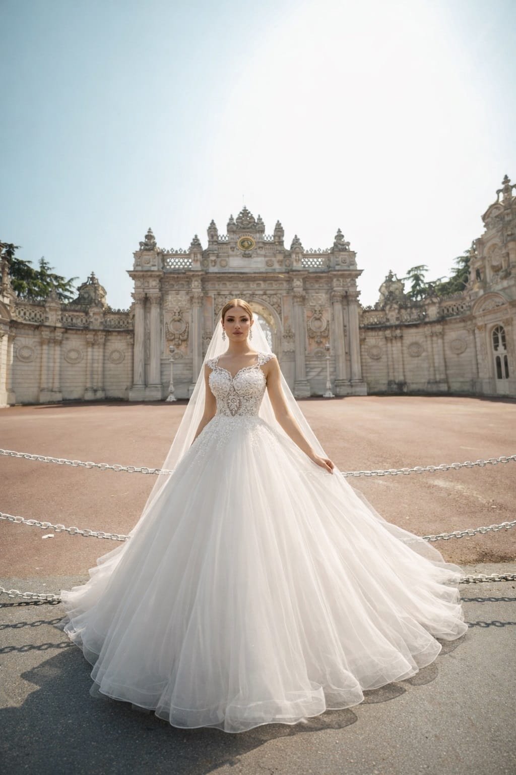 Feray işlemeli transparan helen gelinlik - VznModa Feray-islemeli-transparan-helen-gelinlik