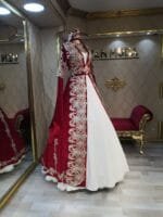 hüma-kırmızı-kaftan-kına-abiye-elbise-helen-gold-dantel