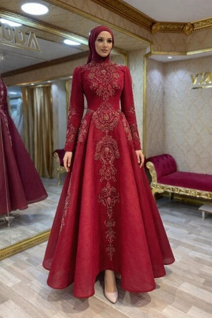 Melisa-tesettur-nisan-kina-abiye-elbise-mevlana-etek-dantel