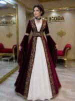 Rabia-bordo-gold-islemeli-kaftan-kina-abiye-elbise-helen