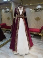rabia-bordo-gold-kaftan-kına-abiye-elbise-helen-hint-işleme