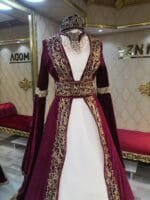 Rabia-bordo-gold-islemeli-kaftan-kina-abiye-elbise-helen