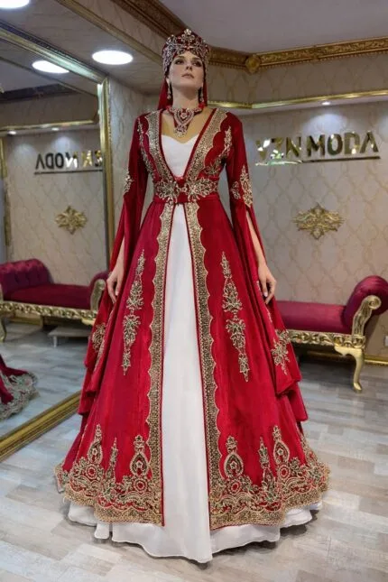 Beril-kirmizi-gold-kaftan-kina-abiye-elbise-helen-kesim