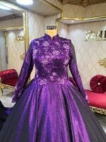 sanem-mor-prenses-tesettür-nişanlık - VznModa sanem-mor-prenses-tesettür-nişanlık