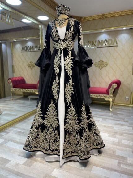 sonay-siyah-gold-kaftan-kına-abiye-elbise-helen-dantel