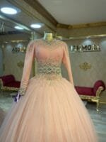 Yaren-tesettur-islemeli-prenses-nisan-abiye-elbise