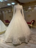 şebnem tesettür gelinlik a kesim - VznModa şebnem-tesettür-gelinlik-a-kesim-dantel