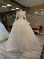 zaara-tesettür-gelinlik-prenses-dantel-simli - VznModa zaara-tesettür-gelinlik-prenses-dantel-simli
