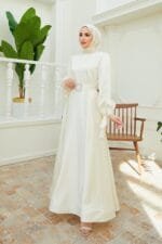 peri-saten-krem-tesettür-söz-nikah-abiye-elbise