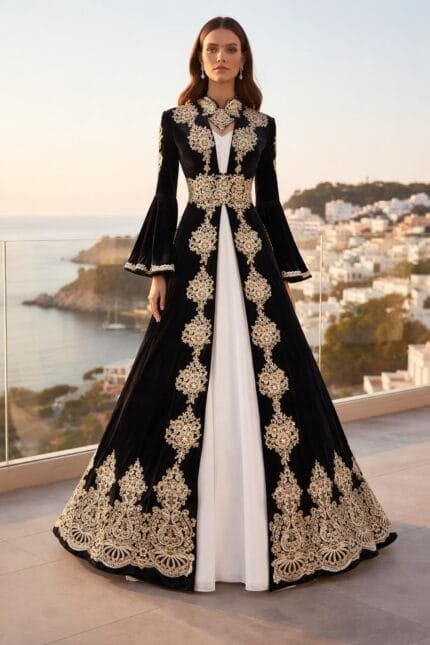 Gozde-kaftan-kina-abiye-elbise-siyah-helen-dantelli