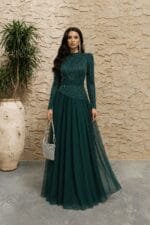 Bestegul-yesil-tesettur-dantelli-abiye-elbise-36-38-40-42