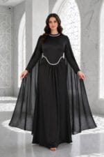 Hazel-Siyah-uzun-kol-pelerinli-buyuk-beden-Abiye-Elbise-44-46-48-50-bedennn-3750-tl